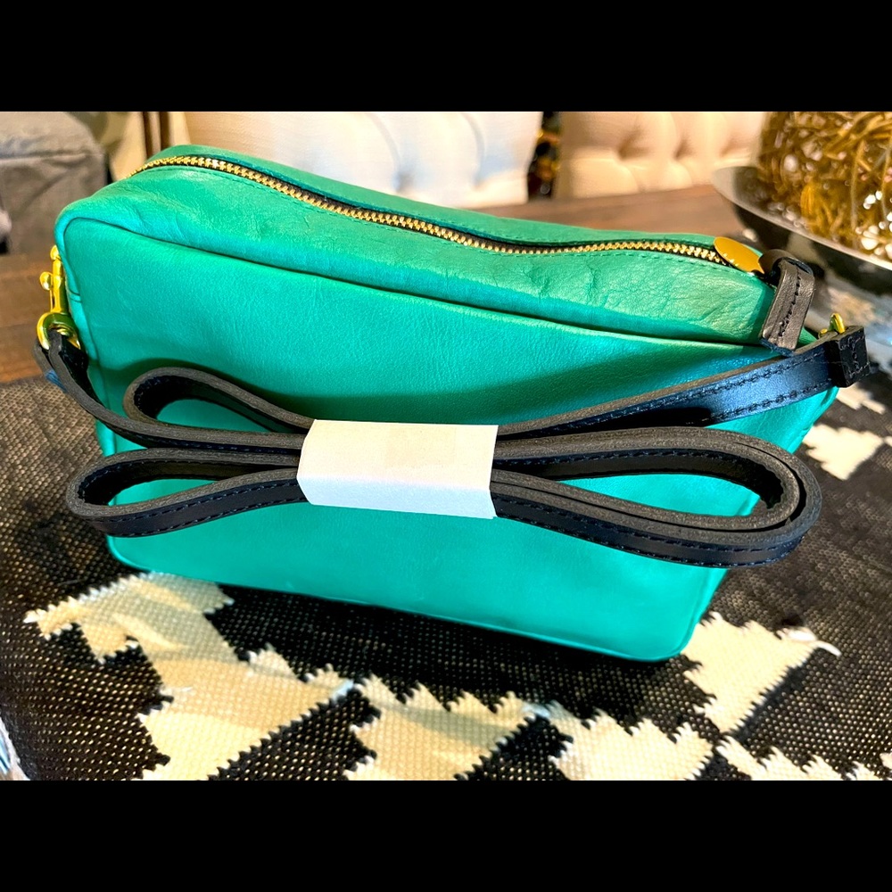 BRAND NEW in plastic Clare V green Marisol bag